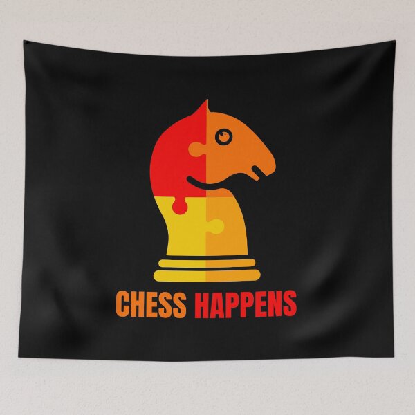 Item preview, Chess Happens Funny Knight Chess Piece designed and sold by chaaval.