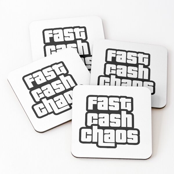 Item preview, Fast Cash Chaos Edgy Urban Typography designed and sold by Lombardino.