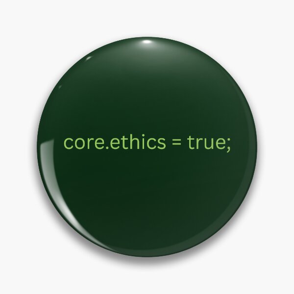 Artikelvorschau, Core.Ethics = True – Programmiererethik-Kodex, Minimales Design entworfen und verkauft von Skaldcraft.