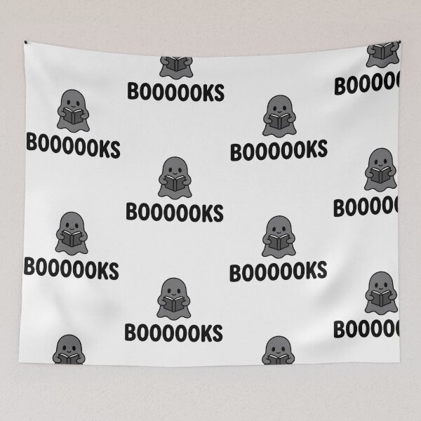 Item preview, Boooooks Cute Ghost Reading a Book Funny Bookworm Spooky Literary designed and sold by raedattia.