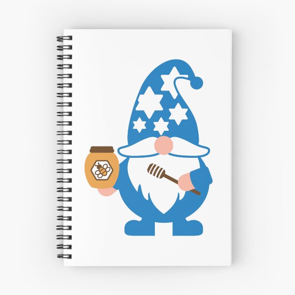 Item preview, Rosh Hashanah Gnome holding Honey Jar with Small Bee and Honey Deeper designed and sold by sigdesign.