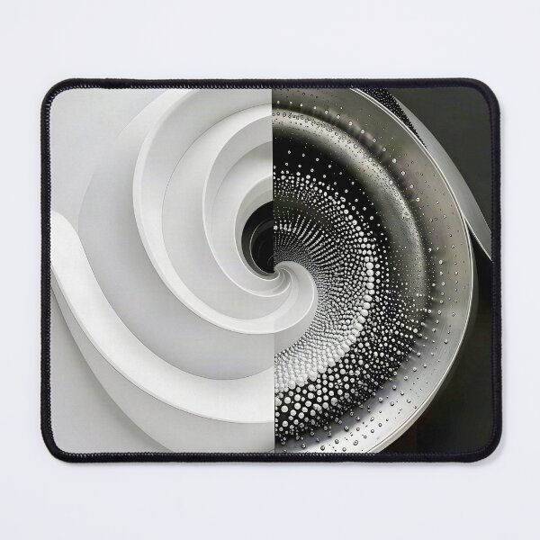 Item preview, Monochrome Spiral Design in Black and White  designed and sold by Vicky Brago-Mitchell®.