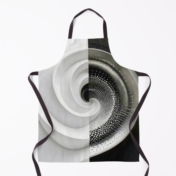 Item preview, Monochrome Spiral Design in Black and White designed and sold by Vicky Brago-Mitchell®.