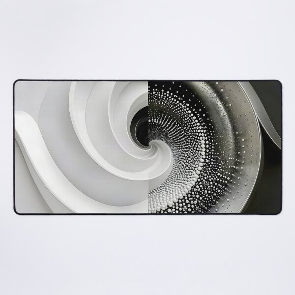 Item preview, Monochrome Spiral Design in Black and White designed and sold by Vicky Brago-Mitchell®.