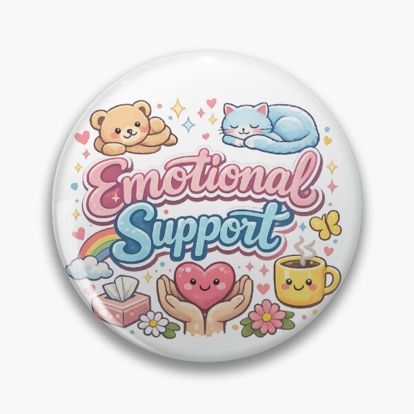 Item preview, Emotional Support Comfort Crew – Cute Pastel Self‑Care T‑Shirt designed and sold by EdgeSphere.