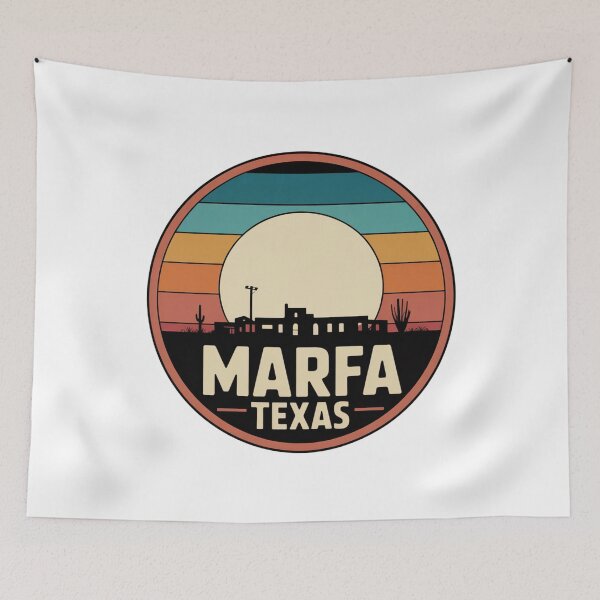Item preview, Marfa Texas: Retro Sunset designed and sold by CircinusStore.