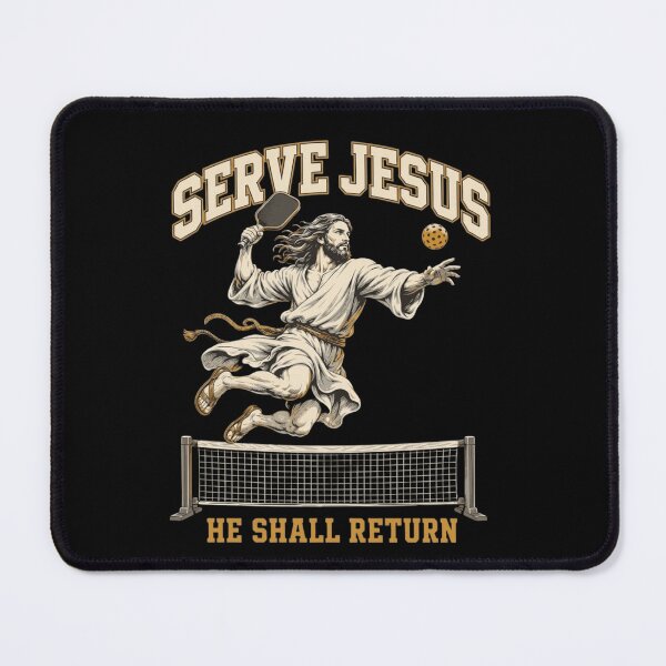 Item preview, Serve Jesus He Shall Return Funny Pickleball Christian designed and sold by haitrieuic96.