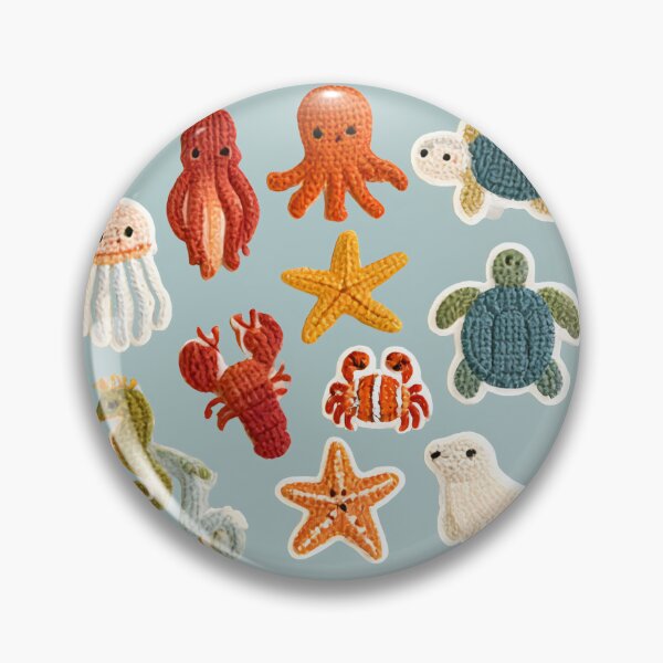 Item preview, Cute Crochet Sea Animals – Ocean Friends Collection designed and sold by KAM-KAM-STORE.