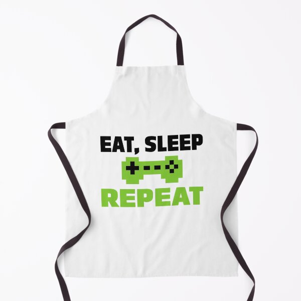 Item preview, Eat Sleep Repeat Gaming Design With Green Pixel Controller for Gamers and Retro Video Games designed and sold by KanDa-Shop.