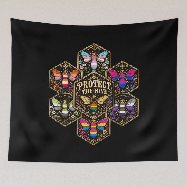 Item preview, Protege a la abeja LGBTQ de la colmena designed and sold by wansilastomi.