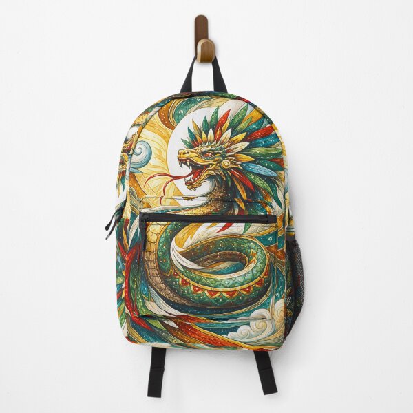 Item preview, Feathered Aztec God Quetzalcoatl illustration. designed and sold by GalleryKauffeld.