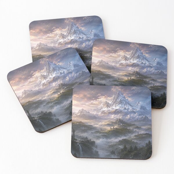 Item preview, Majestic fantasy mountain world designed and sold by Sigtrix.
