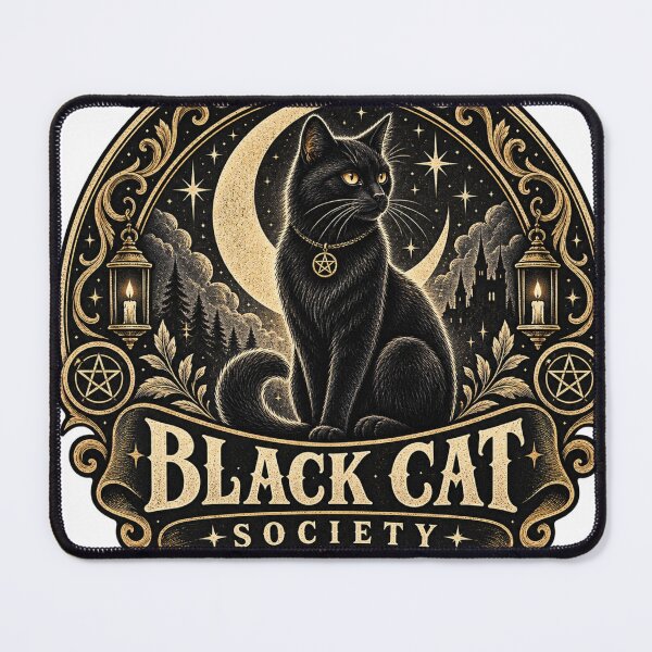 Item preview, Black Cat Society Vintage Gothic Cat Design designed and sold by RobertArt08.