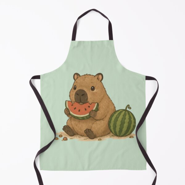 Item preview, Summer Snack Capybara designed and sold by MellowMunchkins.