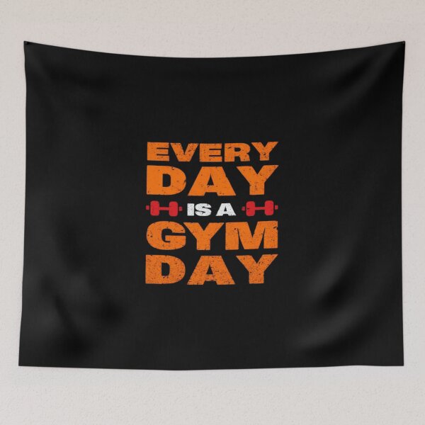 Item preview, Every Day Is a Gym Day – Bold Fitness Motivation Design for Daily Workout Inspiration designed and sold by Bright Nest Studio.