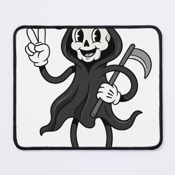 Item preview, Vintage Rubber Hose Grim Reaper Peace Sign designed and sold by DripCultureLab.