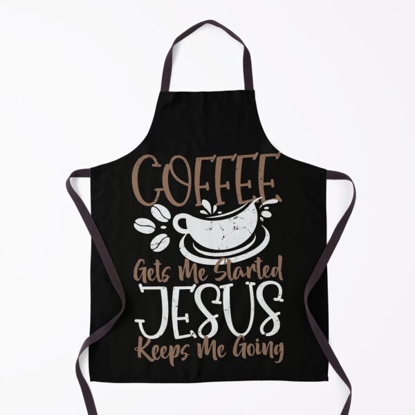 Item preview, Coffee Gets Me Started Jesus Keeps Me Going Funny Faith Cross designed and sold by haitrieuic96.
