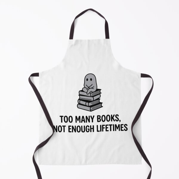Item preview, Too Many Books Not Enough Lifetimes Cute Ghost Reading Bookworm Quote Aesthetic designed and sold by raedattia.