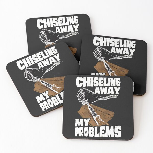 Item preview, Chiseling Away My Problems Woodworking Graphic designed and sold by VuKhanh123.