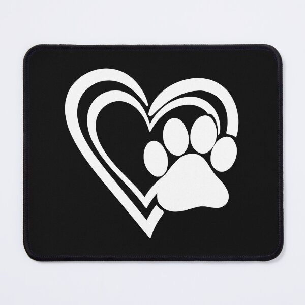 Item preview, Heart and Dog Paw Print Design designed and sold by Shopeon Designs.