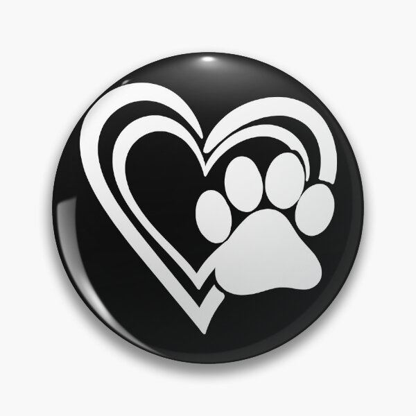 Item preview, Heart and Dog Paw Print Design designed and sold by Shopeon Designs.