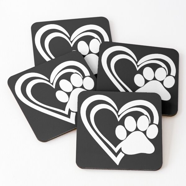 Item preview, Heart and Dog Paw Print Design designed and sold by Shopeon Designs.