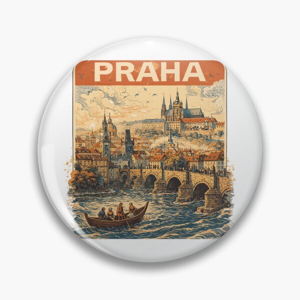 Item preview, Praha Vintage 1800 – Historical Prague Design designed and sold by Pineapple-Tree.
