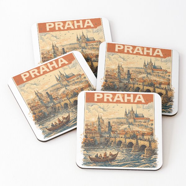 Item preview, Praha Vintage 1800 – Historical Prague Design designed and sold by Pineapple-Tree.
