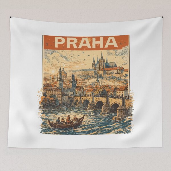 Item preview, Praha Vintage 1800 – Historical Prague Design designed and sold by Pineapple-Tree.