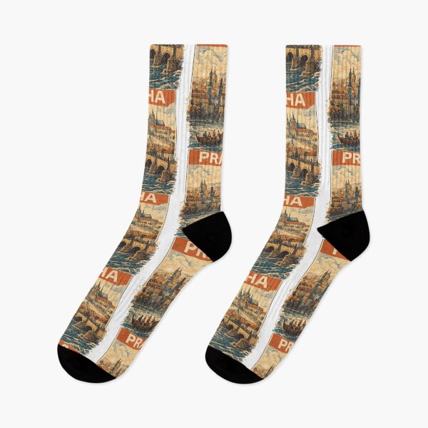 Item preview, Praha Vintage 1800 – Historical Prague Design designed and sold by Pineapple-Tree.