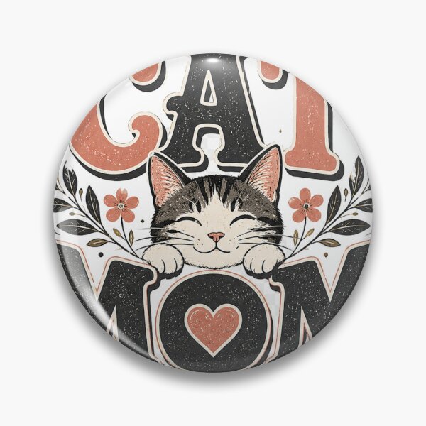 Artikelvorschau, Vintage-Blumenmuster für Katzenliebhaberinnen – Katzenmama-Design entworfen und verkauft von RobertArt08.