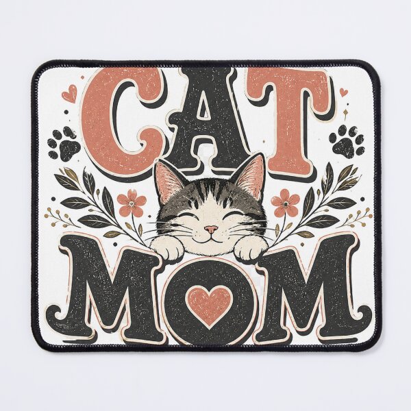 Artikelvorschau, Vintage-Blumenmuster für Katzenliebhaberinnen – Katzenmama-Design entworfen und verkauft von RobertArt08.