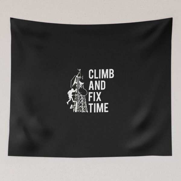 Item preview, Climb And Fix Time Tower Climber Graphic designed and sold by lauvjdxks.