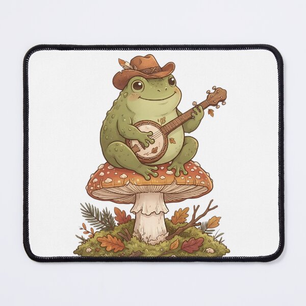 Item preview, Cozy Goblincore Frog Playing Banjo On Mushroom designed and sold by DripCultureLab.