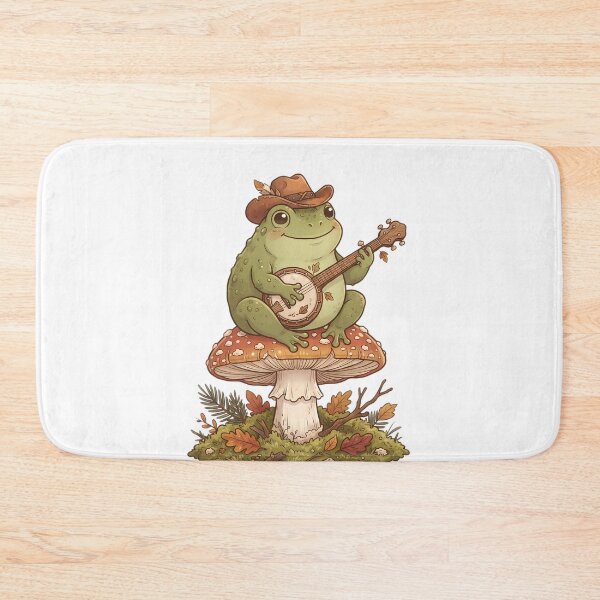 Item preview, Cozy Goblincore Frog Playing Banjo On Mushroom designed and sold by DripCultureLab.