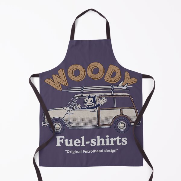 Item preview, Classic 1969 British Woody Surf Wagon - Retro Cartoon designed and sold by Fuel-Shirts.