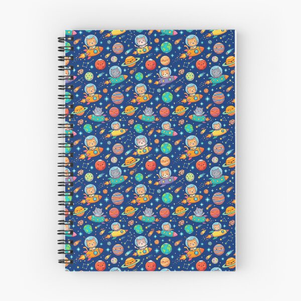 Item preview, Adventurous Space Cat Pattern - Rockets and Planets designed and sold by conamor-bymel.