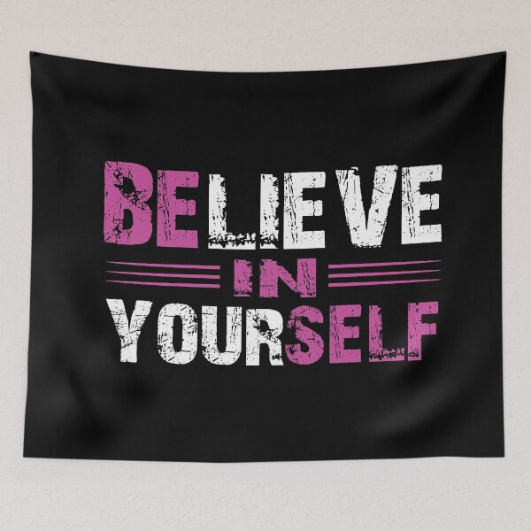 Item preview, Believe in Yourself Motivational Inspirational Positive Quote - Humor Minimal - Typography Design T-Shirt designed and sold by Artimax-Studio.