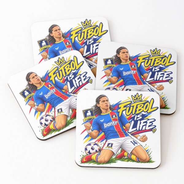 Item preview, Dani Rojas Futbol Is Life Football Celebration Fan Design designed and sold by UrbanKangaroo.