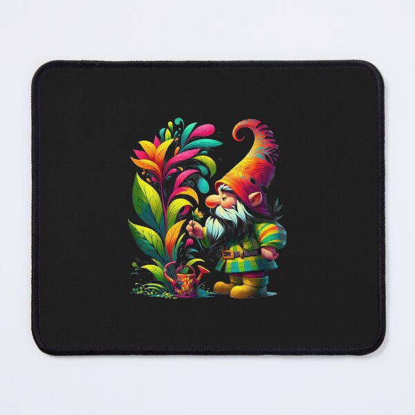 Item preview, Colorful Gnome Watering Vibrant Fantasy Plant designed and sold by VuKhanh123.