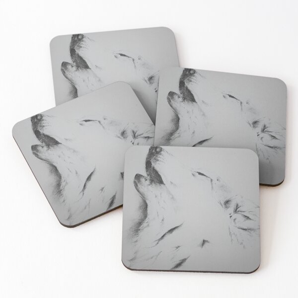 Item preview, A wolf howling  designed and sold by SweetBlushBunny.