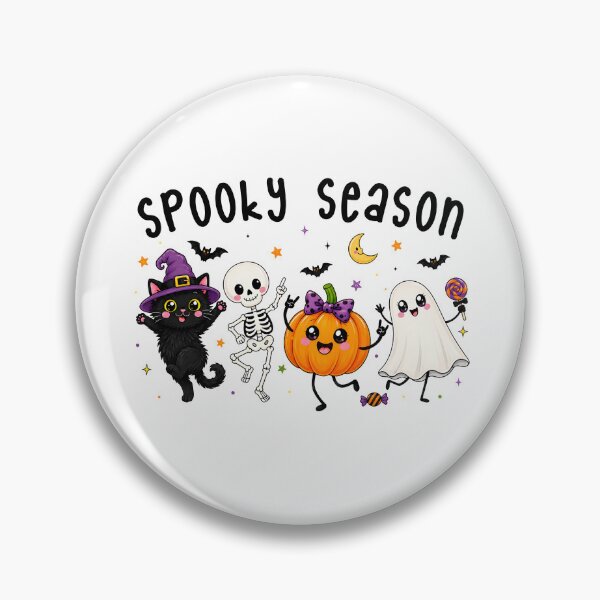 Item preview, Spooky Season Halloween Cute Ghost Skeleton Cat Pumpkin designed and sold by wansilastomi.