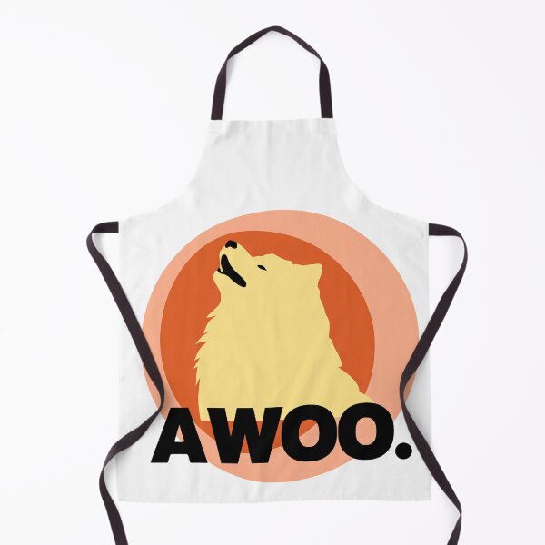 Item preview, AWOO Samoyed Howling Dog Meme Tee designed and sold by crul1982.