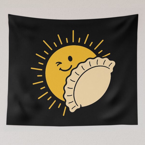 Item preview, Polish Dumpling Solar Eclipse Funny Food Space Pun Illustration designed and sold by NaturEdeN.