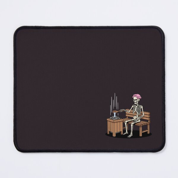 Item preview, Funny Skeleton Spa Day in a Wooden Sauna designed and sold by Rare By Hero.