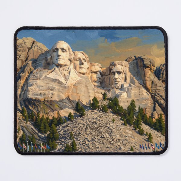 Item preview, Mount Rushmore in Golden Afternoon Light designed and sold by RedPeaStudio.