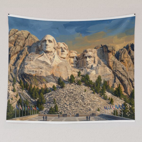 Item preview, Mount Rushmore in Golden Afternoon Light designed and sold by RedPeaStudio.