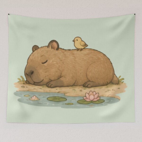 Item preview, Best Buddies Sleepy Capybara designed and sold by MellowMunchkins.