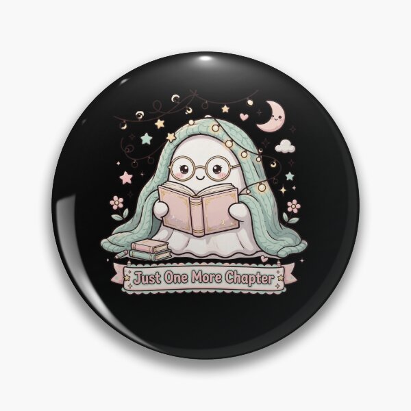 Item preview, Just One More Chapter - Cute Ghost Reading Book Cozy designed and sold by Fulaly.