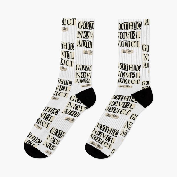 Item preview, Gothic Novel Addict Ransom Note Aesthetic Reader Quote Dark Academia Bookworm designed and sold by raedattia.